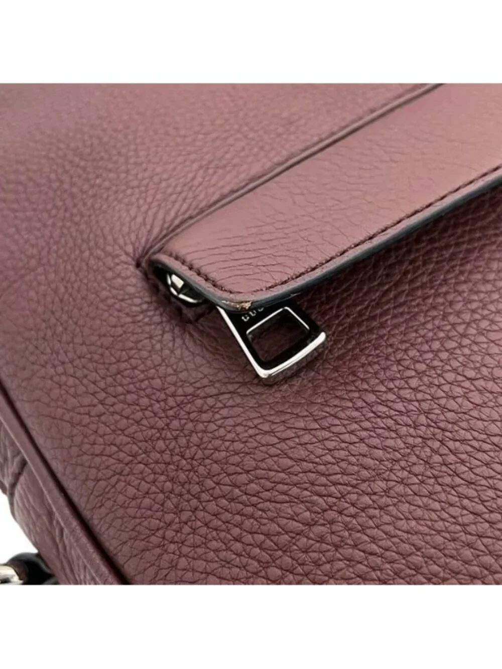 Gucci Briefcase Bordeaux Interlocking Document Gray Leather GG Business
